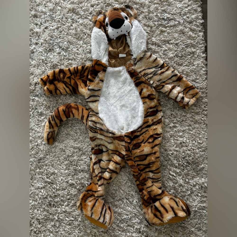 Baby Boys Girls Plush Tiger Jumpsuit Costume - Warm Size 18 24 months - Picture 12 of 15